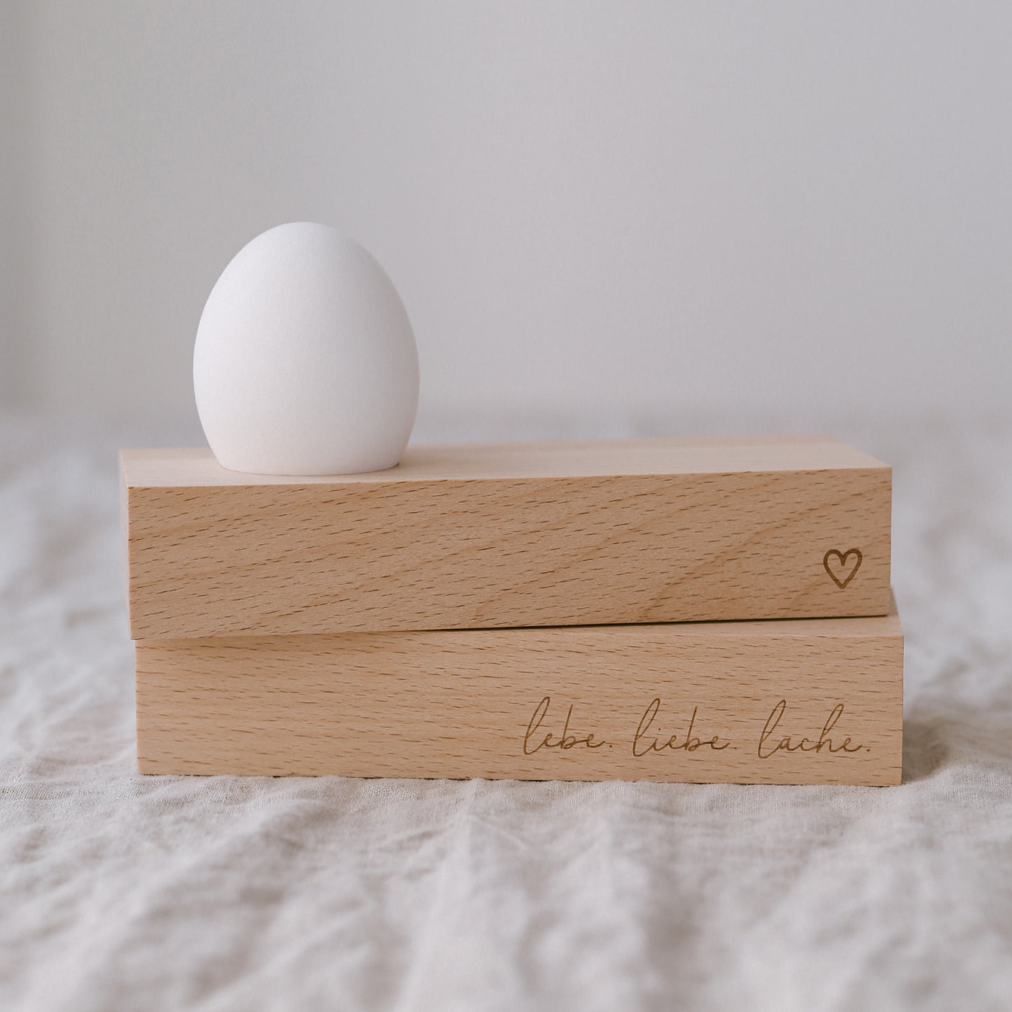 Eierbecher Lebe Liebe Lache 15 x 5,5 cm