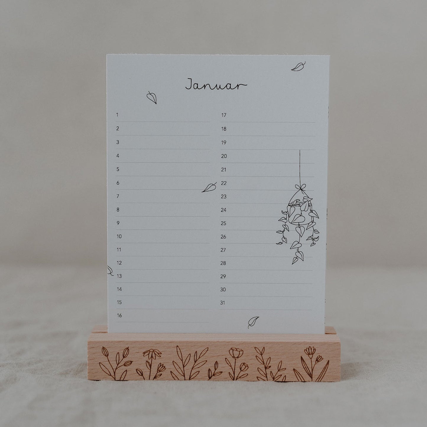 Tischkalender Geburtstage Blumenmädchen