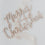 Lettrage en relief "Merry Christmas" en bois naturel