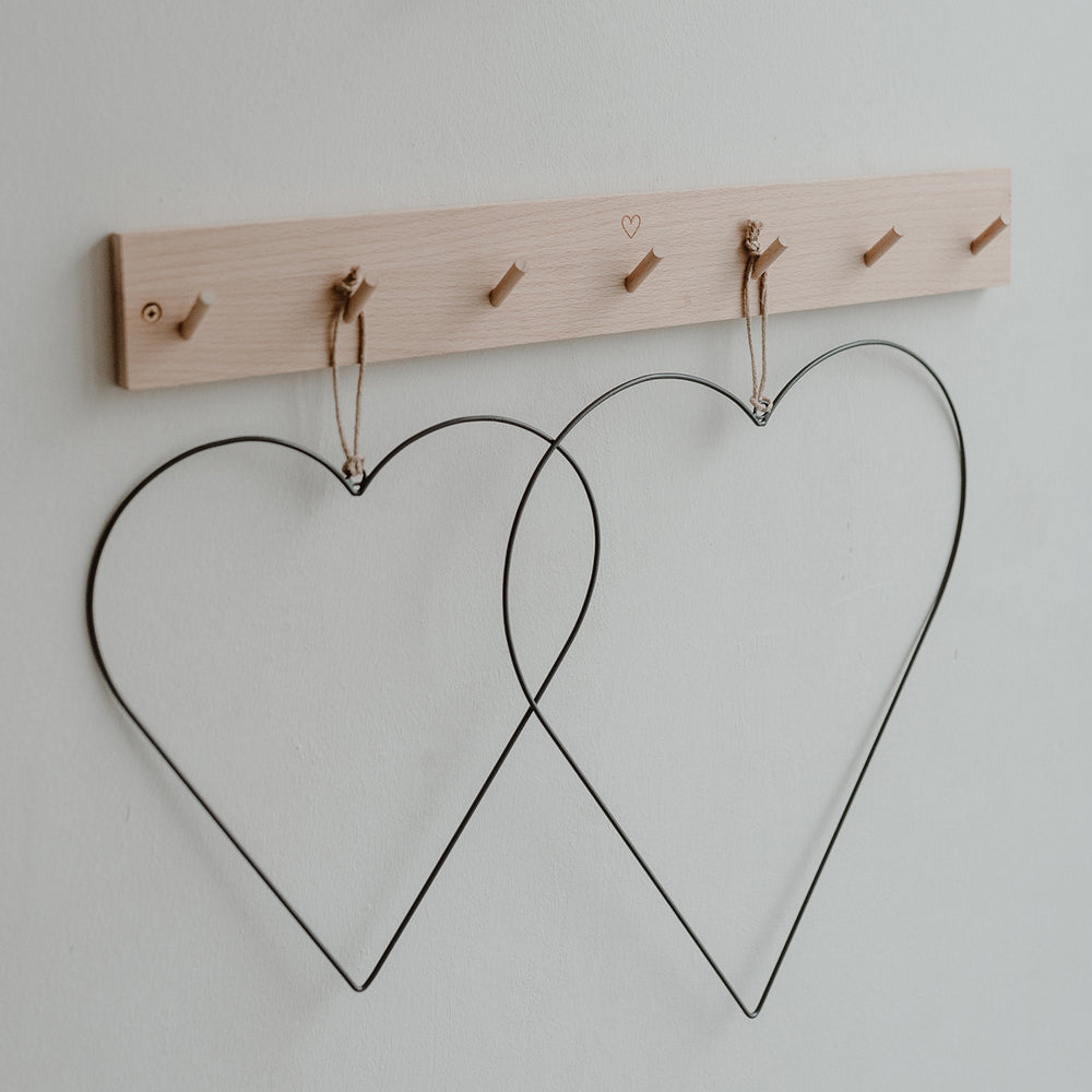 Couronne en métal Coeur en lot de 2
