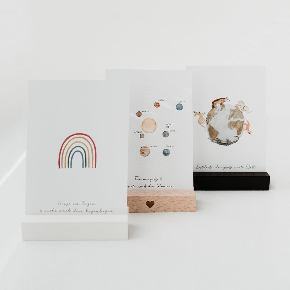 Ensemble de 6 cartes postales enfants 