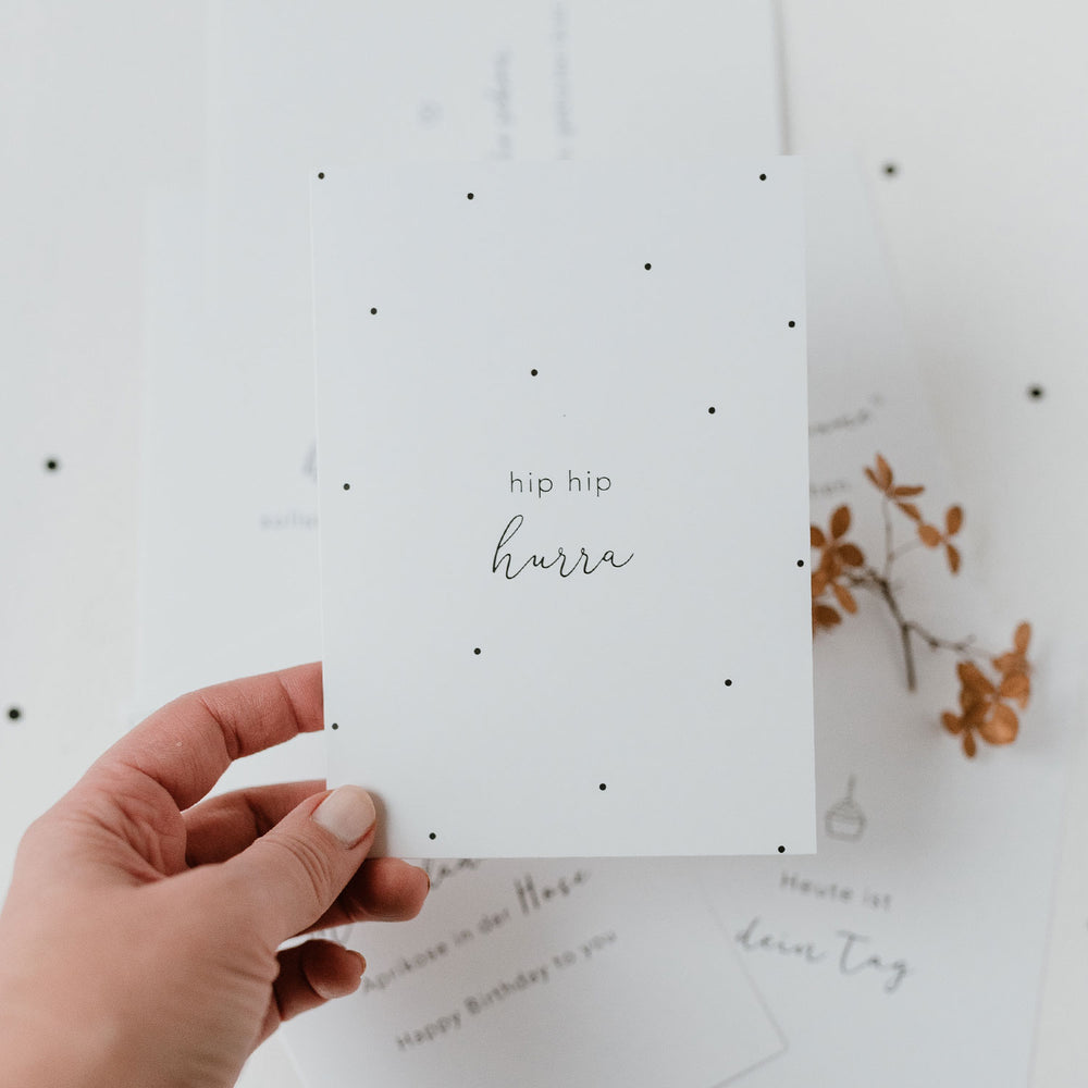 Ensemble de 6 cartes de voeux d´anniversaire