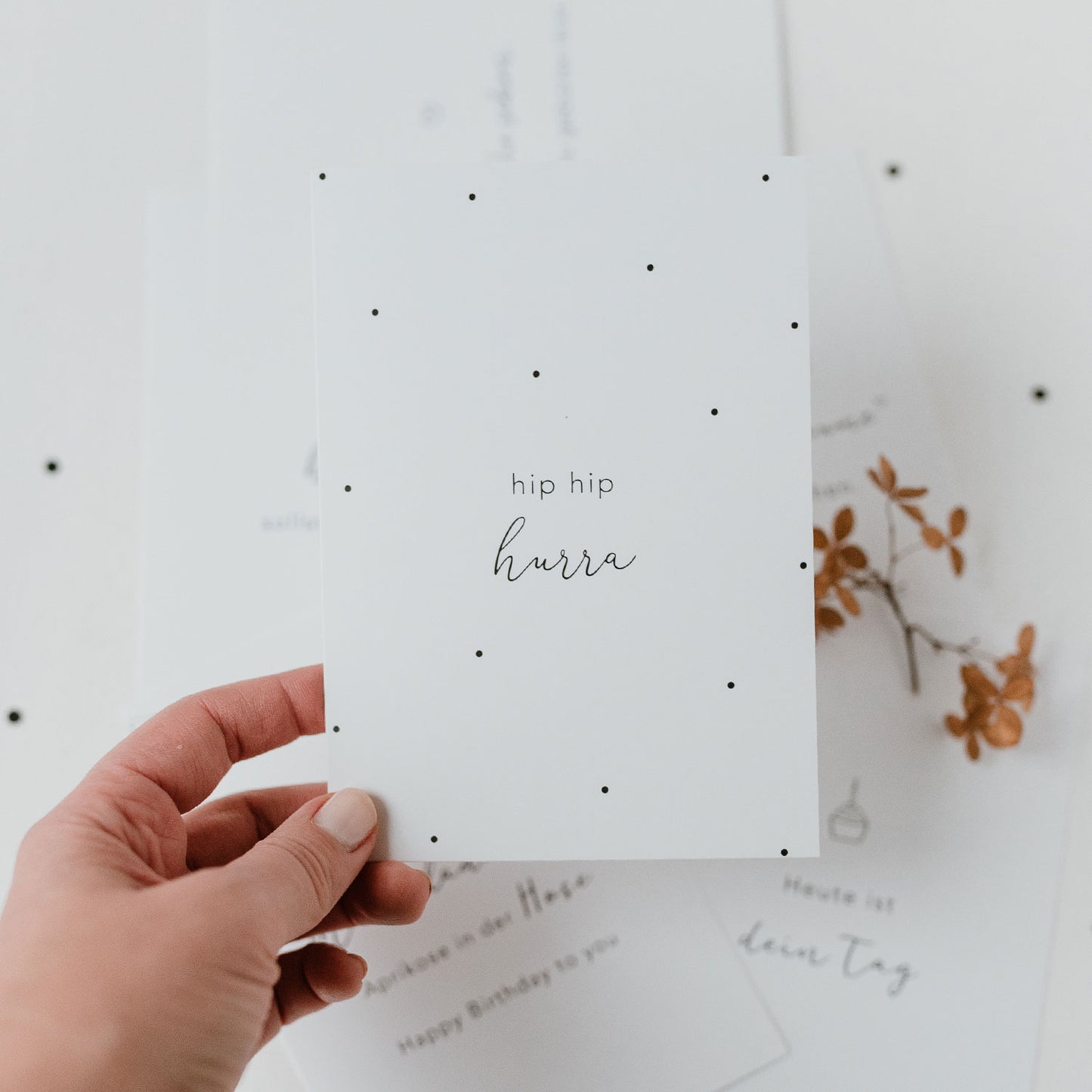 Ensemble de 6 cartes de voeux d´anniversaire