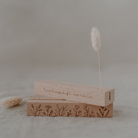 Carte de printemps et support de fleurs séchées en lot de 2