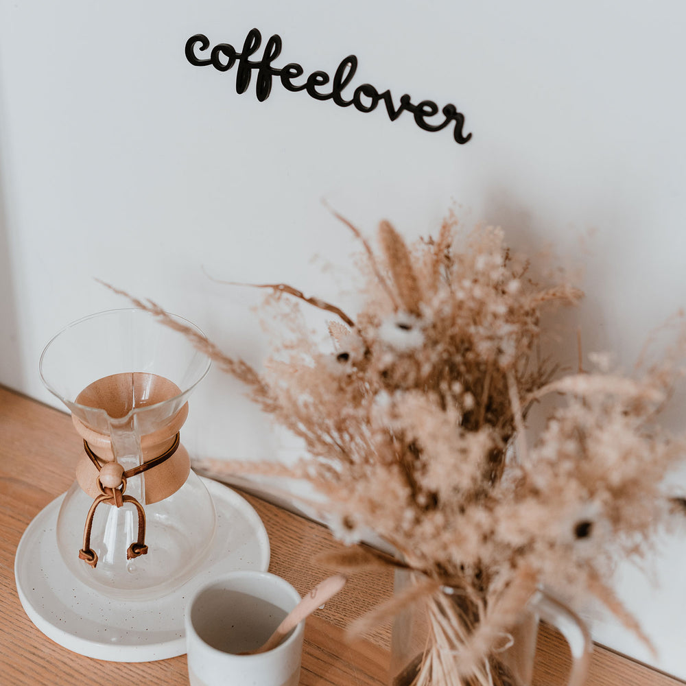 Lettrage en relief en bois Coffeelover