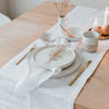 Chemin de table "coeurs" en lin