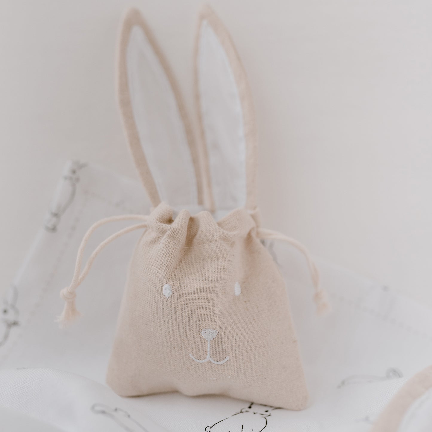 Geschenkbeutel Hase klein im 2er Set
